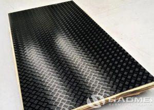 black aluminum tread plate