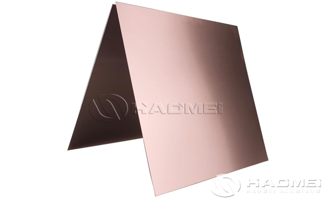 rose gold aluminium sheet